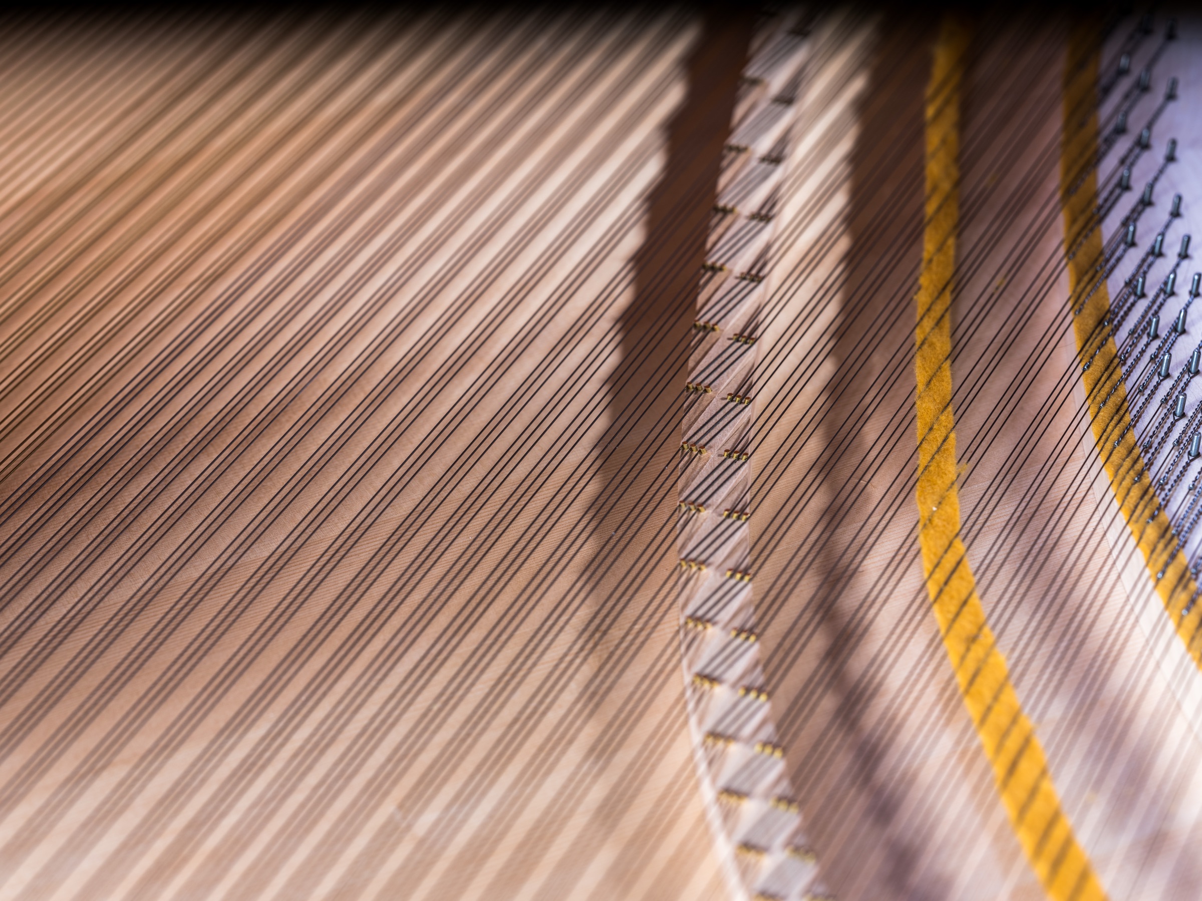 Detail from the reconstructed Chopin instrument