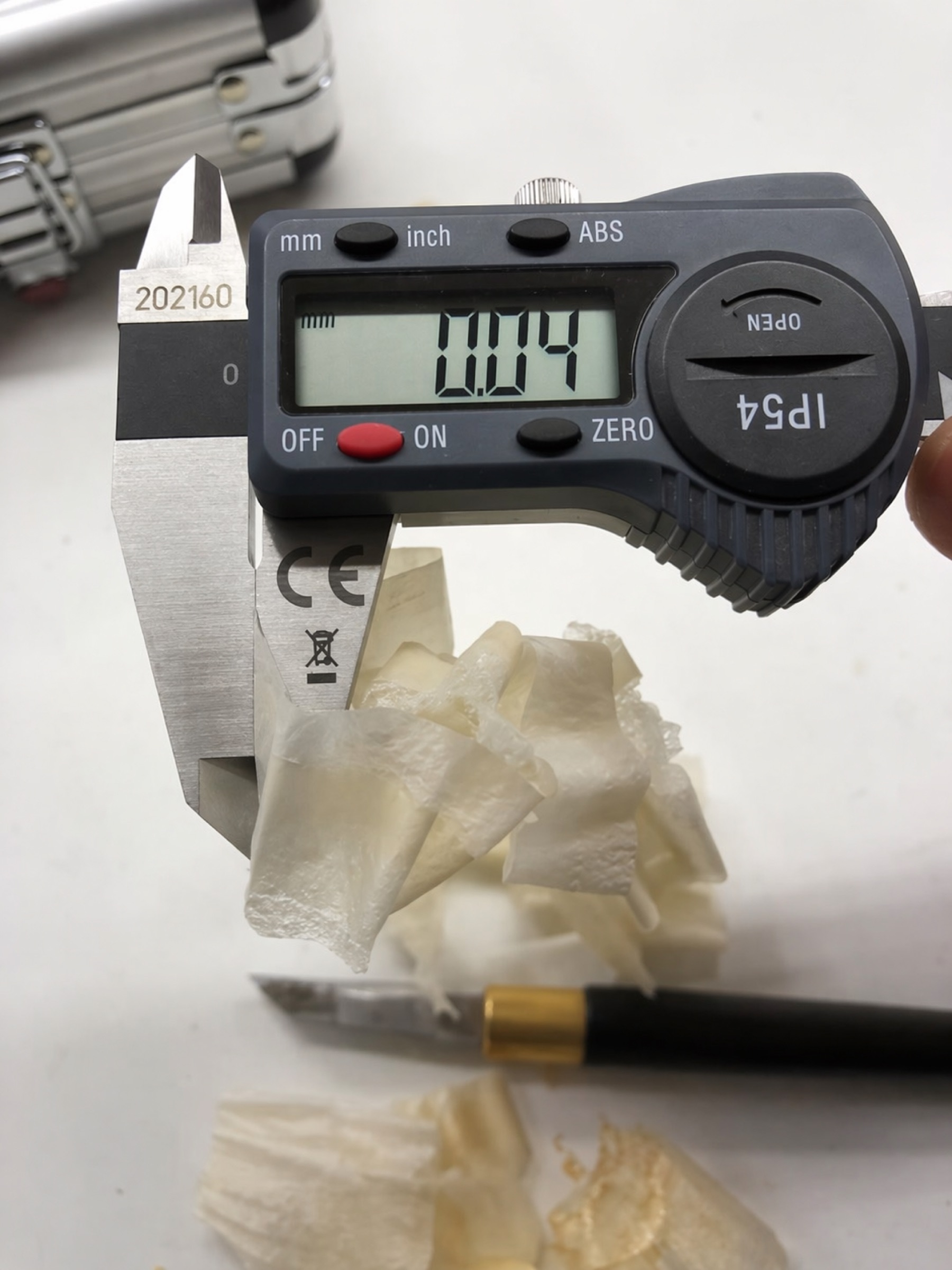 Measuring tolerances at the McNulty workshop